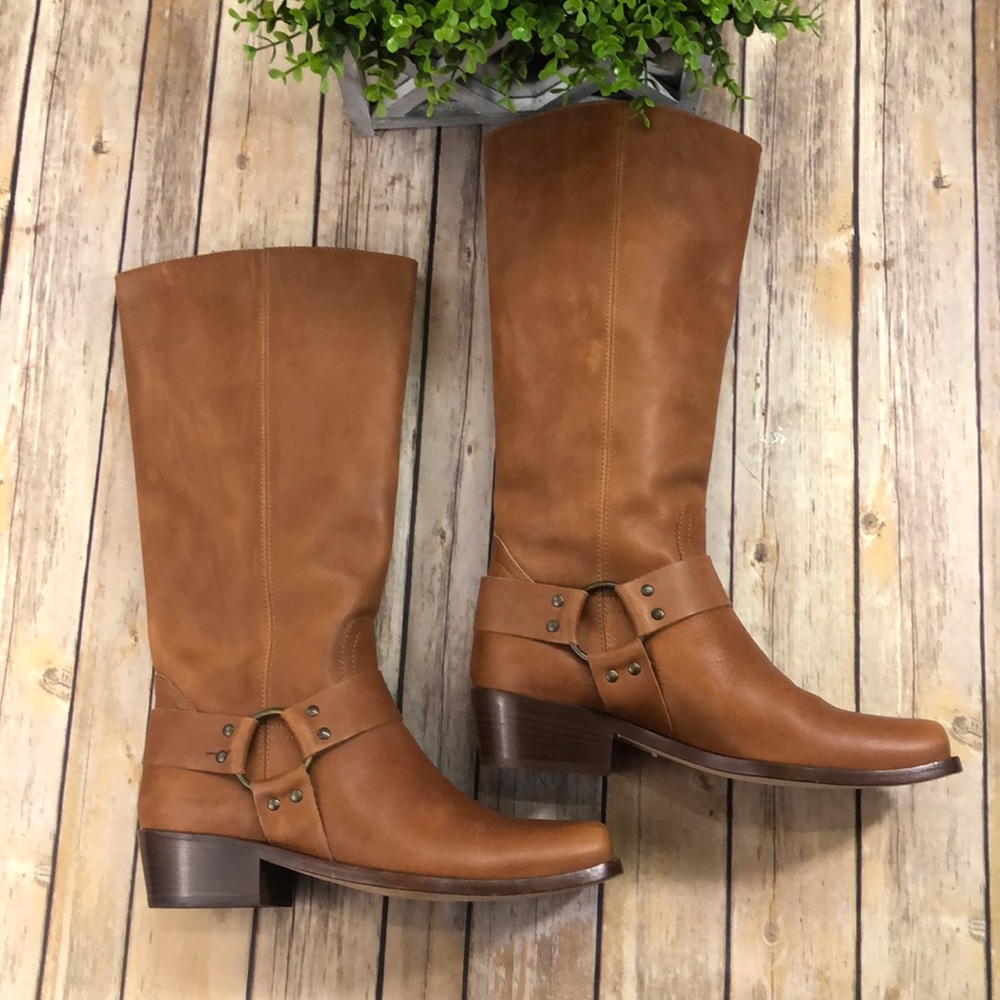 ❤️NEW Michael Kors Motorcycle Boot Tan
